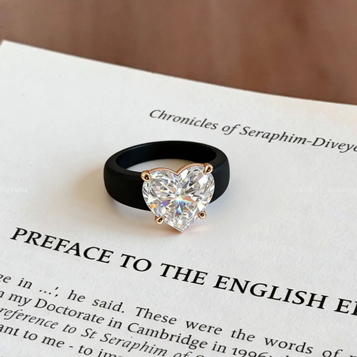 GlowStone Princess Cut Heart Silicone Ring for Women – Night Glow, Hypoallergenic & Comfort Fit Fashion Statement Ring