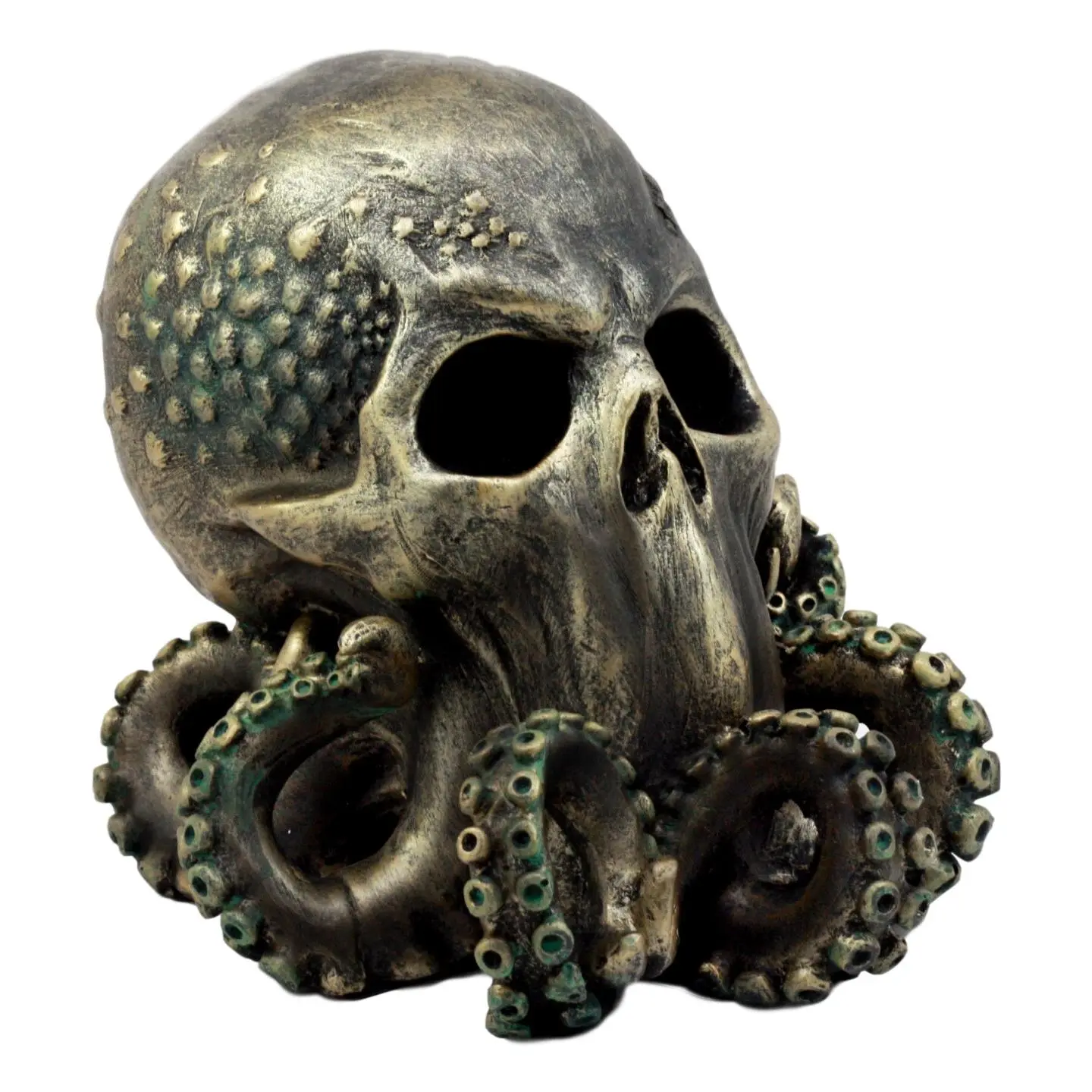 Ebros Ocean Monster Terror Kraken Cthulhu Skull Figurine 6"H Mythical Sea Relic Giant Octopus Skull Statue