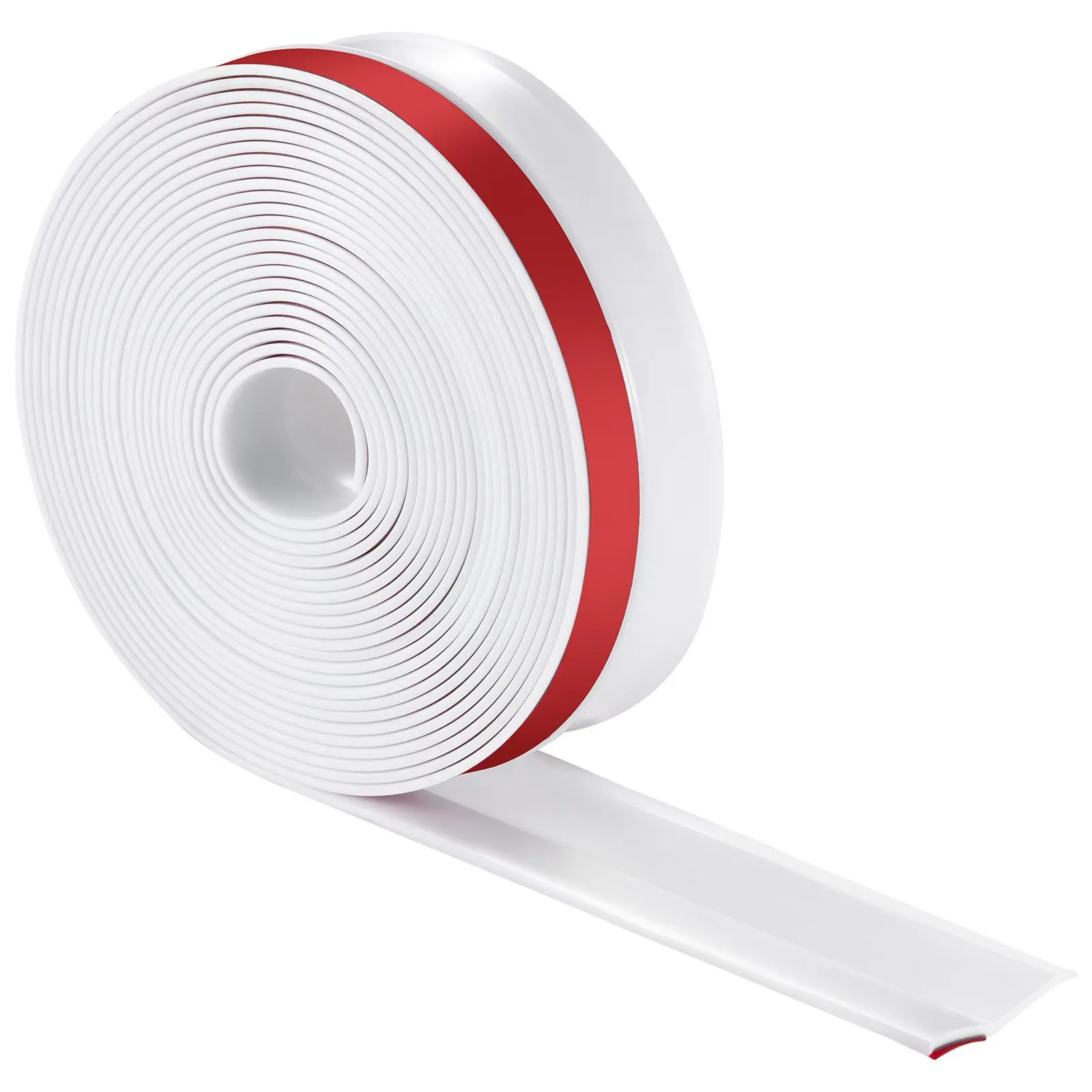 【Summerfinds】VEVOR Garage Door Seal Top and Sides Seal Strip 34 FT Universal Weather Stripping Replacement Soft and Hard CompositeWeatherproofing Garage Door TPE Seals with Adhesive Backed and ScrewsWhite