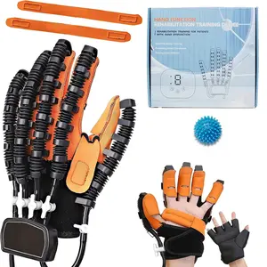Hand Stroke Recovery Robot Gloves, Hemiplegia/Paralysis Physical Therapy Equipment, Finger Straightening Splints, Forearm Strengthener, Hand Grip Trainer with Ergonomic Design