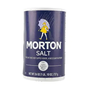 MORTON Iodized Salt for Cooking & Baking - Fine Grain Table Salt, 26 oz