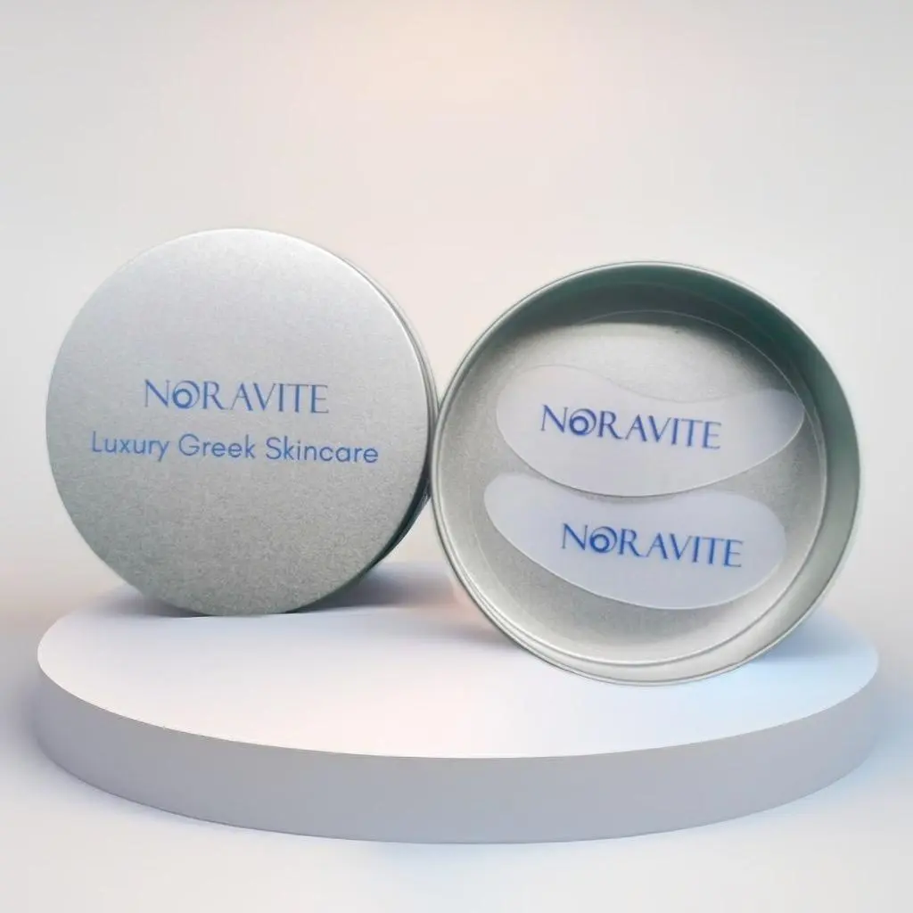 Noravite Luxury Eye Masks Reusable Hydration Treatment with Peptiscin for Smoothing Fine Lines & Reducing Puffiness Under Eye Corrector Silicone