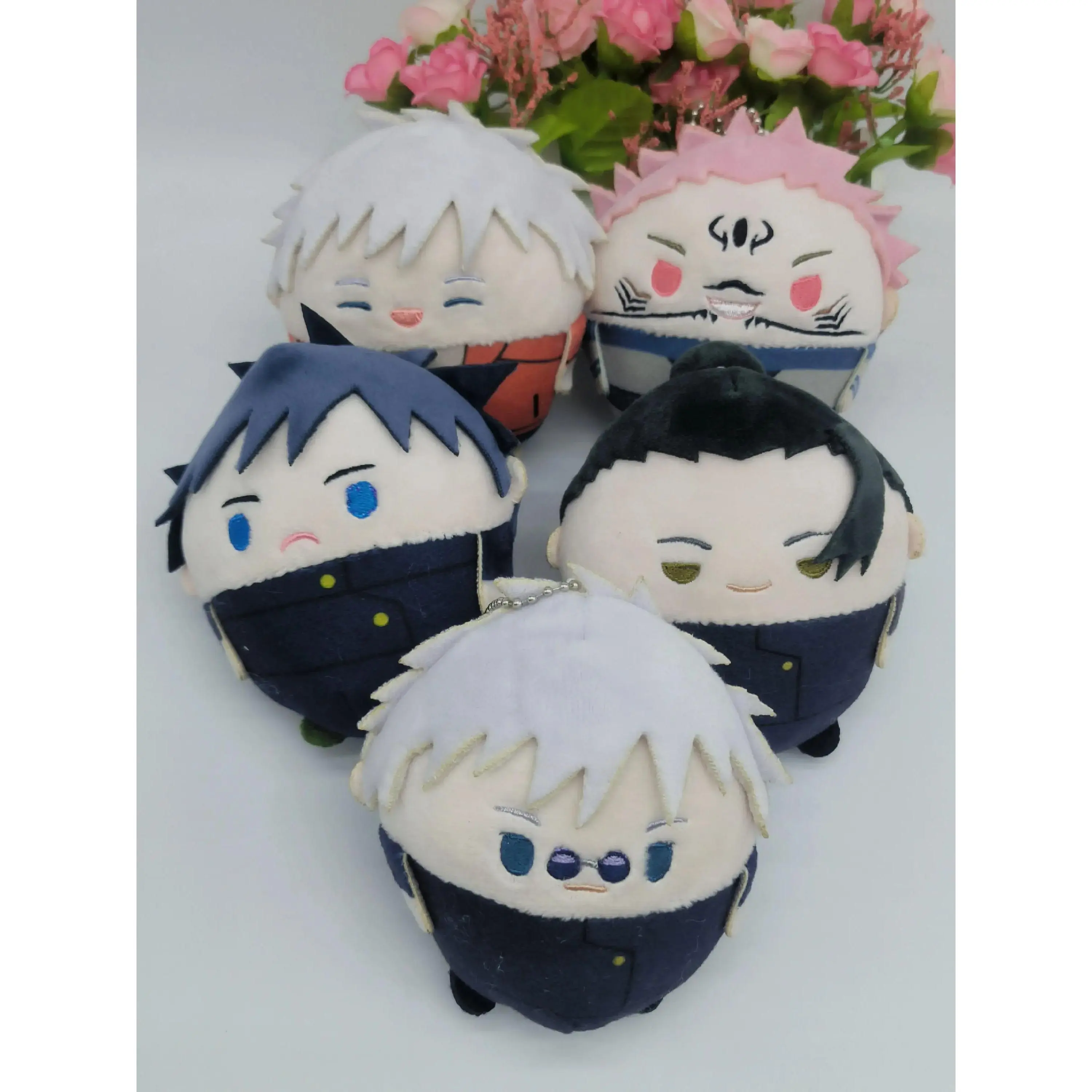 Anime Jujutsu Kaisen Cuddly Stuffed Animals - 10/22/30cm Push Dolls, Characters: Mahito, Satoru Gojo, Itadori Yuji, Fushiguro Megumi, Geto Suguru, Nanami Kento - Soft Cute Stuffed Toys, Collectible Gift for Fans, Cuddly Stuffed Animal