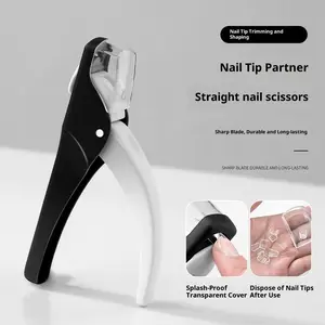 New nail art specialized multifunctional nail splash proof straight cut stainless steel extended manicure nail salon tech equipment spring enthusiast beginner kit