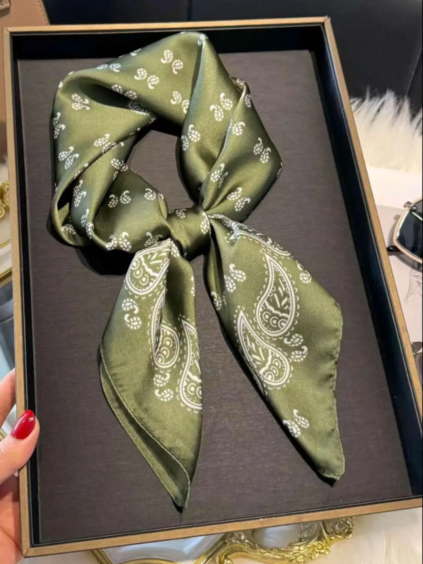 Women's Dietz Floral Print Square Scarf – Casual and multifunctional square scarf designed for women, fashion accessories... luggage accessories