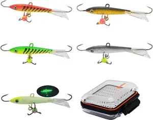 Ice Fishing Jig Set Ice Fishing Lures  Jig  Hook Set for Panfish, Crappie, Walleye, Perch, Trout, Bluegill