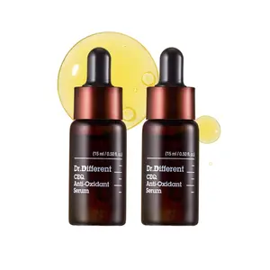 [Dr.Different Official] CEQ Anti-Oxidant Serum 0.5 fl oz, 15ml * 2 | Vitamin C Serum For Face with Vitamin E & CoQ10 | Tone-Evening & Anti-Aging Serum for Dark Spots, Fine lines & Wrinkles | K-Skincare made by Korean Dermatologist