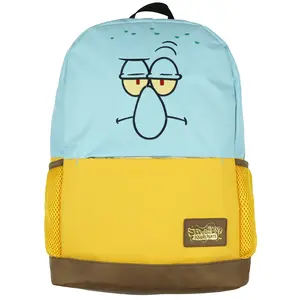 SpongeBob SquarePants Squidward Backpack Nickelodeon School Travel Book Bag Adjustable Straps Laptop Tech Sleeve 16"