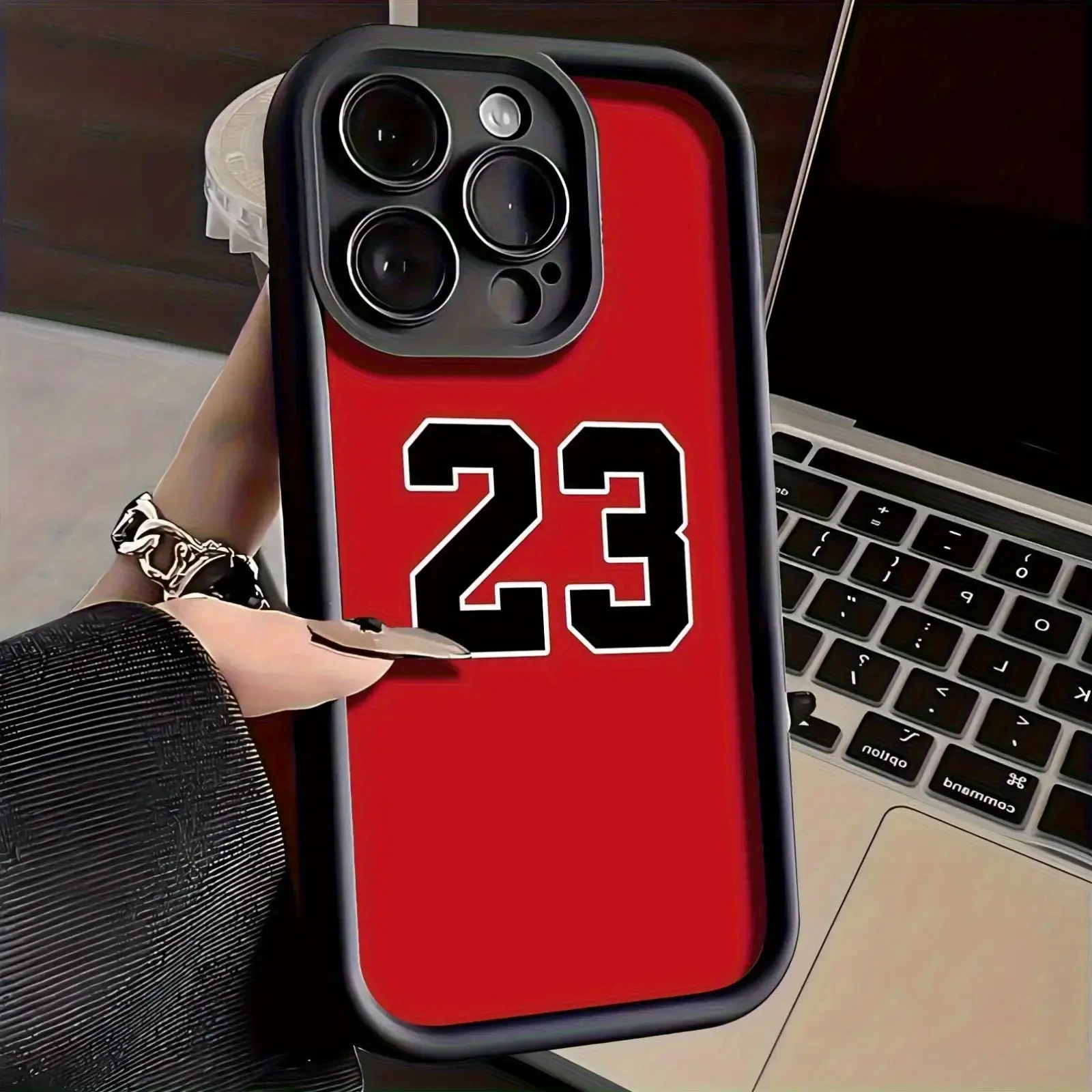 New Fun And Creative Jersey Number 23 Phone cases Case Compatible with iPhone 17 Pro Max 16 16e 15 14 Plus 13 12 Mini 11 Air X XS Pattern TPU Lens Protection Durable Soft Cover Valentine's Day Gift 2D printing