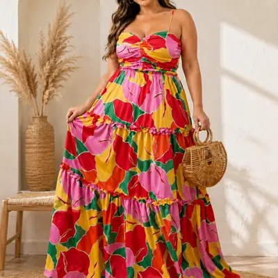 cruise dresses plus size Ovbmpzd Work for Women Gray Maxi Dress Short Sleeve Long Dresses Dresses for Women L, Women's, Size: Large prioritizing ease without sacrificing style Plus Size Cruise Outfits That