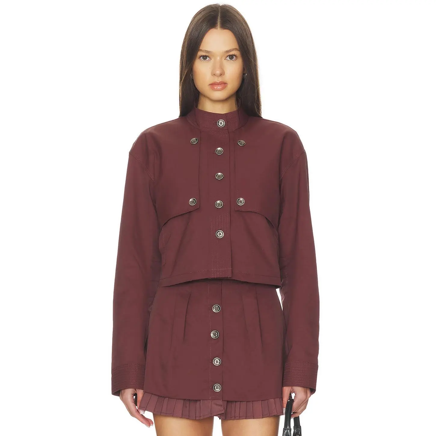 OSIS STUDIO x REVOLVE Ayla Jacket in Burgundy