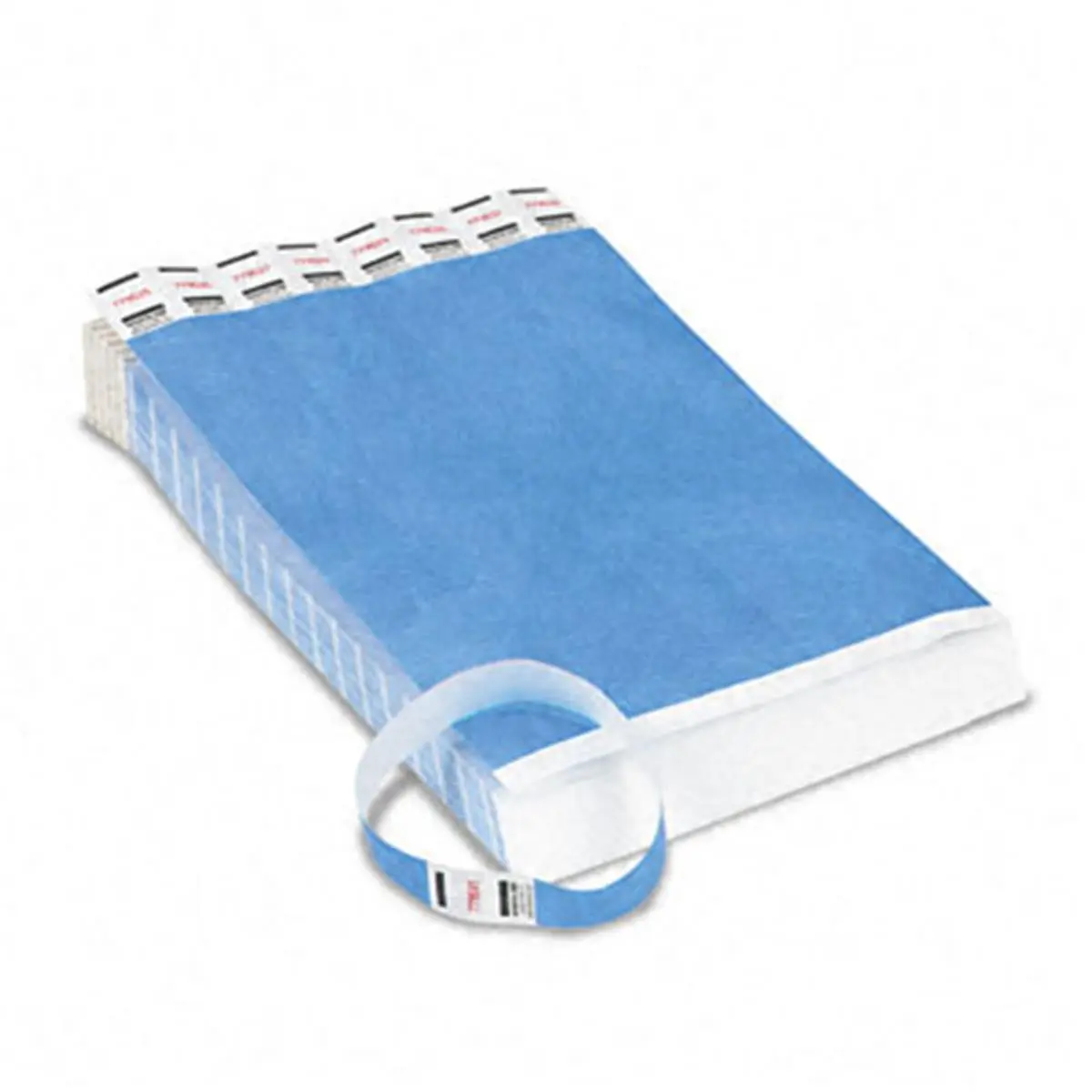 212 MAIN Sequentially Numbered Blue Crowd Management Wristbands - 500 per Pack, Adhesive Tyvek, Guest ID Visual Label for Office & School Crowd Control