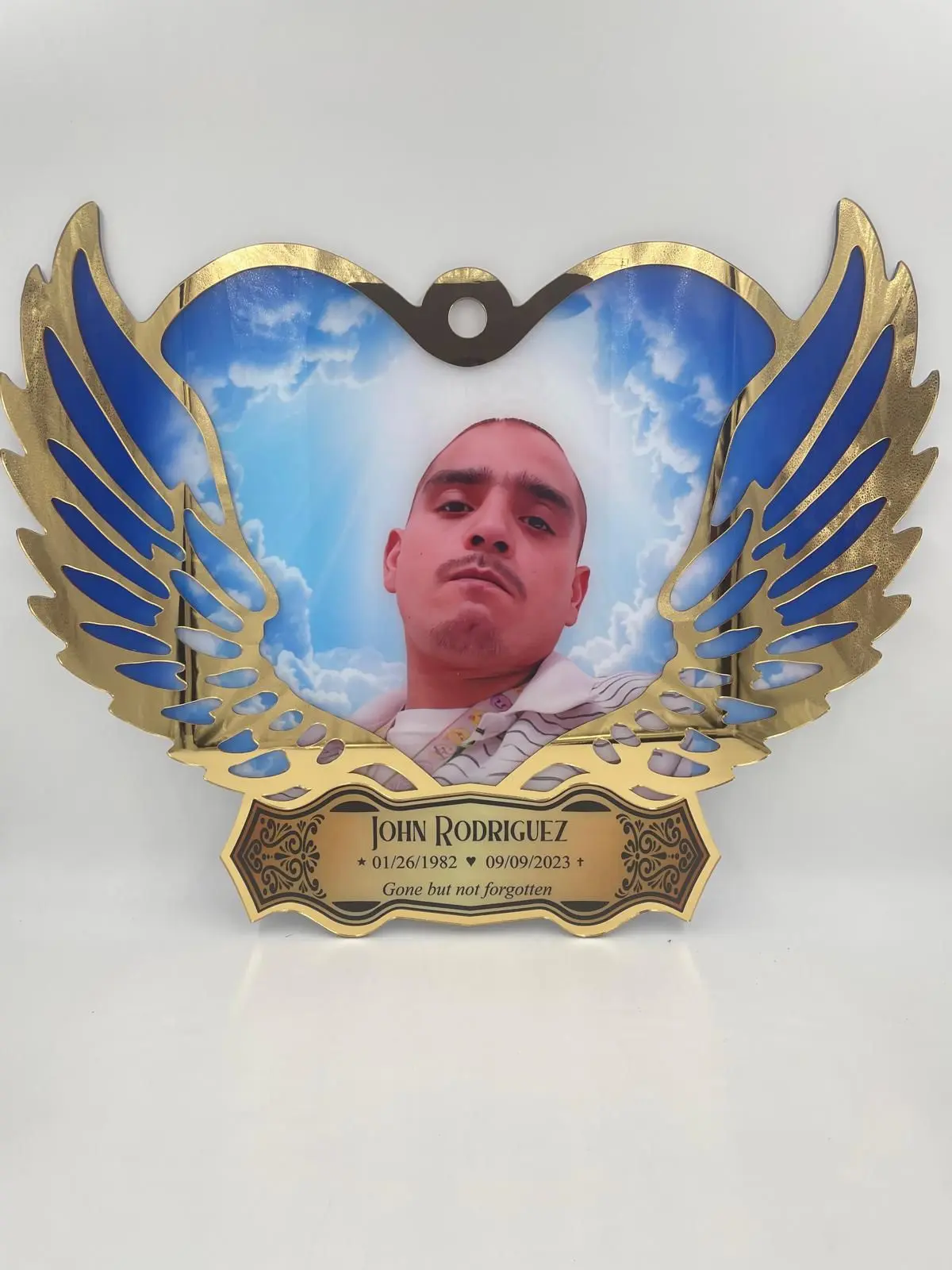 Medium Angel Wing Acrylic Memorial Plaque, Home Decor Speciality Sign for Home Supplies