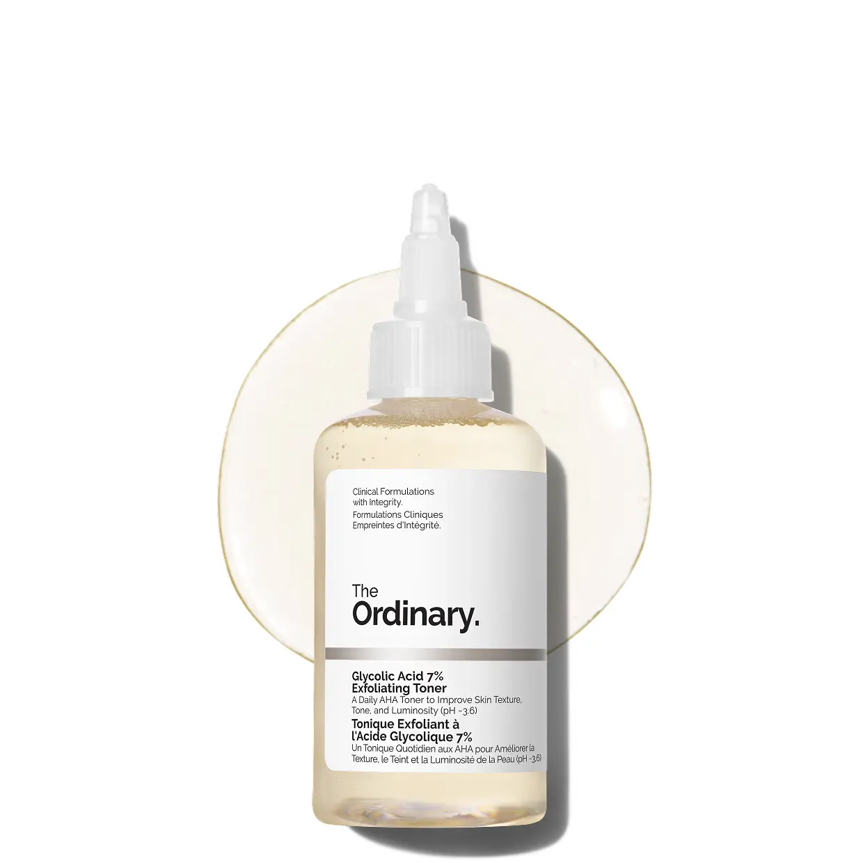 The Ordinary Glycolic Acid 7% Exfoliating Toner, Brightening and Smoothing Daily Toner for More Even-Looking Skin Tone