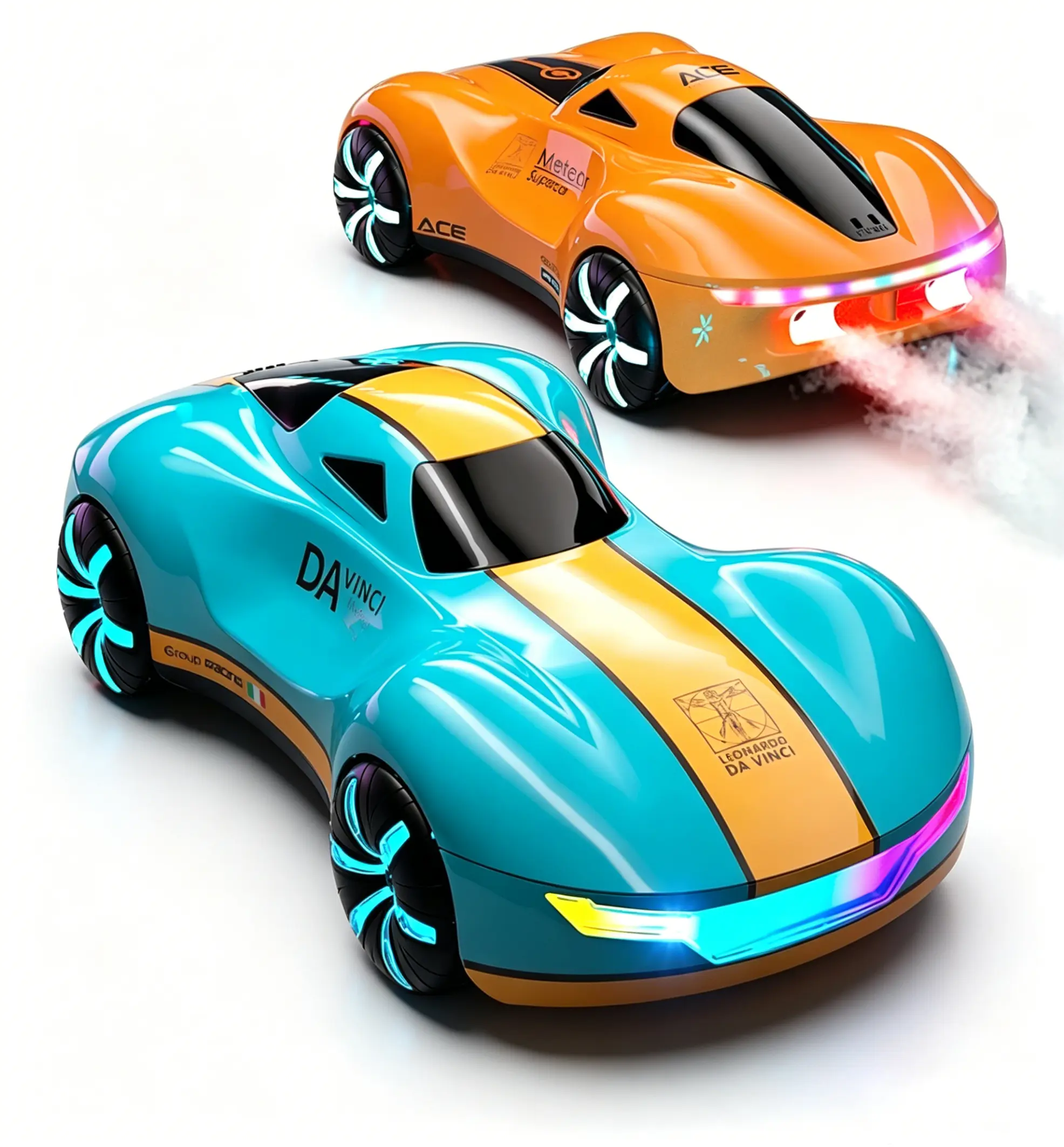 Kids Gesture Sensing RC Stunt Car 2.4GHz 4WD Remote Control Car with Lights Mist Music 360° Spin Auto Drift Transforming Vehicle, Birthday Christmas Toy Gift for Boys Girls