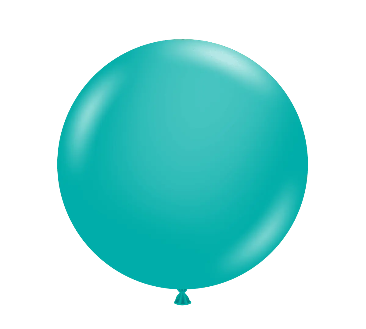 TUFTEX Designer Biodegradable Balloons, 25-Piece 17 in. No-See-Through Solid Teal Balloons for Festive Home & Party Supplies