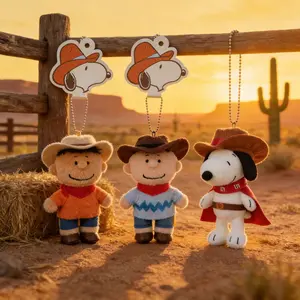 Snoopy - Western Series Plush Keychain ——Ride the Wild West with Snoopy and Embark on a Western Adventure!