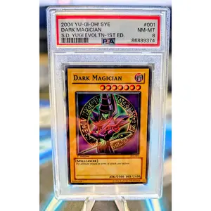 Yu-Gi-Oh! - Dark Magician - SYE-001 - Super Rare - 1st Edition - 2004 - PSA 8 NM-MT