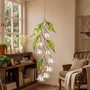 Lily of the Valley Acrylic Suncatcher – May Birth Flower Window Hanging, Mother’s Day Gift, Floral Home Decor