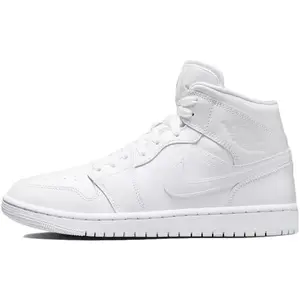 Women's Jordan 1 Mid White/White-White (DV0991 111)