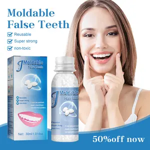Moldable False Teeth – Shapeable  Denture Repair Pellets for Broken Teeth & Missing Teeth | Perfect for Film, TV, & Cosplay TikTokNewYearSale Gel Oral