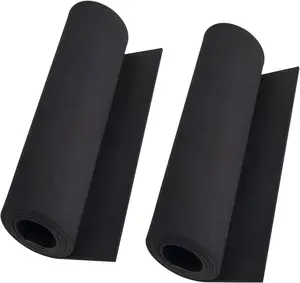2-Pack Black Eva Foam Sheets Roll, Premium Eva Craft Foam 3Mm Thick, 13.9" X 59", High Density 86Kg/M3 for Halloween Cosplay Costume, Crafts, DIY Projects by MEARCOOH