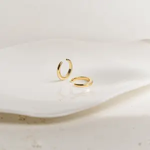 Cleo Cuffs by Caitlyn Minimalist - Cartilage Ear Cuff Earrings - Minimalist No Piercing Hoop Earrings - Perfect Gift for Her