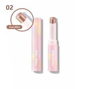 Rosy Gem Sparkle Lip Crayon | PAGE VINE Glitter Lipstick for Party & Date Night