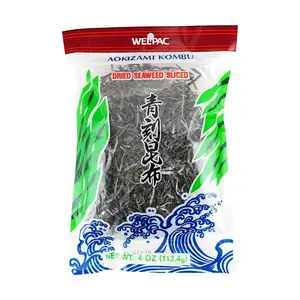 WEL.PAC Dried Shredded Kelp Seaweed - 113g Japanese Aokishime Kombu for Salads, Soups, Stir-fries - Premium Edible Sea Vegetable