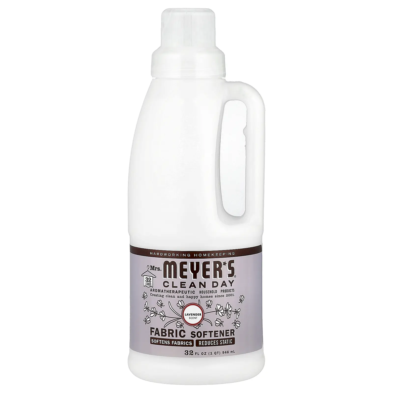 Mrs. Meyers Clean Day Fabric Softener, Lavender, 32 fl oz (946 ml)