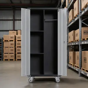 72 Inch Lockable Garage Storage Cabinet, Heavy Duty Steel Organizer with Wheels, Pegboard & 4 Adjustable Shelves, Black Multi-Use Cabinet for Home Office, Workshop & Garage