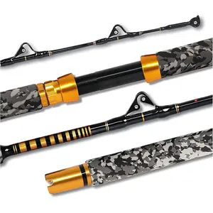 1- Saltwater Offshore Trolling Rod 6- Big  Rod Conventional Boat Fishing Pole