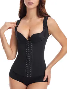 Huonwei Waist Trainer for Women Plus Size Shaping Tank Tops Tummy Control Body Shaper Cincher Sport Shapewear Tank Top Girdle with Straps 118