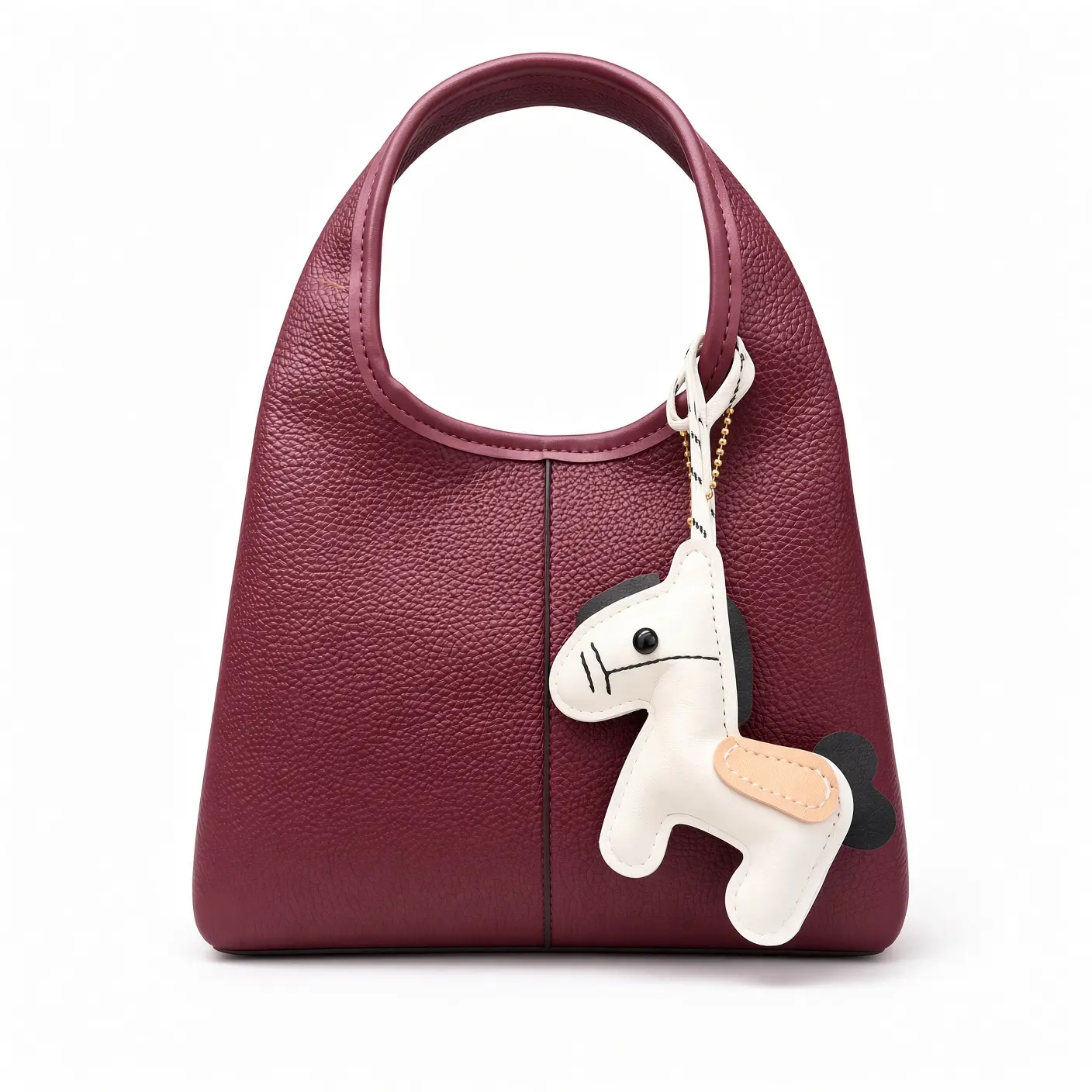 Cute Horse Bag Charm with Mini Handbag Gift, Kawaii Animal Pendant Purse Accessories for Women & Girls, Trendy Bag Decoration