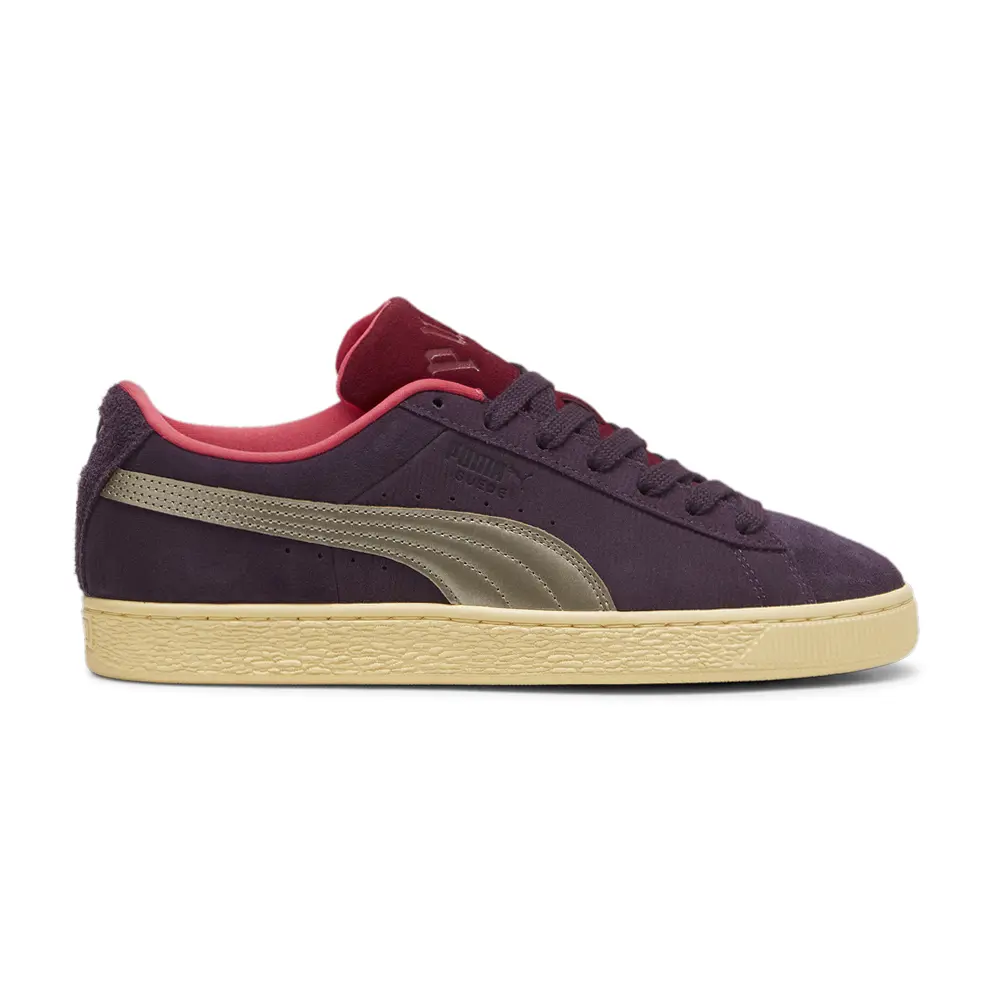 PUMA Mens Play Loud Suede Lace Up Sneakers Shoes Casual - Purple