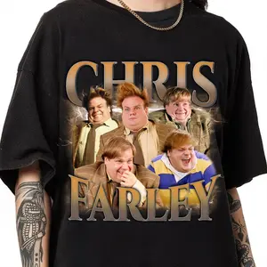Chris Farley Vintage Style Shirt Tommy Boy Comedy Movie Tee