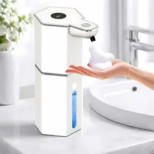 Automatic Soap Dispenser Touchless, 12oz/360mL Foaming Soap Dispenser USB Rechargeable, 4 Adjustable Levels, Waterproof Wall Mount Hand Soap Dispenser for Bathroom Kitchen Restroom Home Essentials tiktokshopspringglowup