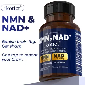 NAD+ NMN Anti-Aging Dietary Supplement, 300mg Niagen Niacinamide Ribose (NR), 60 Caps (30 Servings + 1 Trial Pack), Vegan-Safe Edible Healthcare Support for Cellular Energy & Skin Care