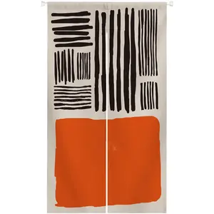 Ofat Home Doorway Curtain Japanese Noren Tapestry Wall Hanging for Kitchen Bathroom Bistro Partition Shading Bedroom Decoration 33.5X 59 in