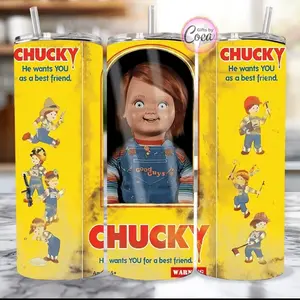 Chucky cup ,tumbler , Child’s play , Cartoon tumbler , nostalgia , good guy , horror cup Drinkware