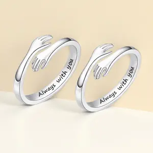 Adjustable Hug Ring for Daughter & Granddaughter – Love & Protection Promise Ring, Meaningful Gift (No Ring Box)