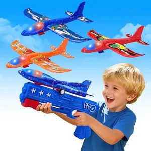 airplane launcher airplane launcher toy airplane gun launcher toy foam airplane launcher airplane launcher toys for kids ages 4-8 foam airplanes for kids paper plane launcher fuwidvia 3 pack airplane launcher toys airplane shooter