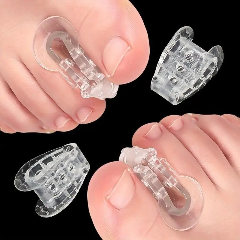 Toe Splitter, 4 Counts/set Thumb Valgus Orthosis, Overlap Separator, Hand Washable Toe Separator, Manicure & Pedicure Tools, Nail Care