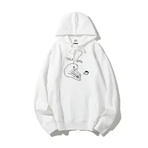 Funny Frog Self Care Hoodie, Frog Lover Gift, Cottagecore Frog Sweater, Sarcasm Shirt, Funny Women Top, Humorous Long Sleeve Pocket Pullover