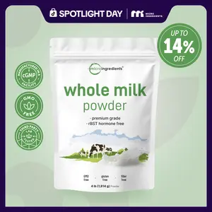 Micro Ingredients Whole Milk Powder, 4lbs, Made in USA