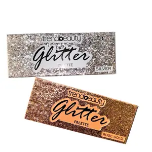 TrendyBeauty-2 pc 10-Color Eyeshadow Palettes Set! 6 Hi-Mattes/Shimmers + 6 Glitter pots in Each Palette. Long-Lasting Colors,Cosmetics,Make-up