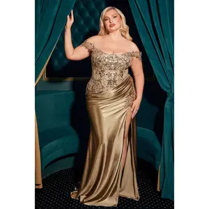 La Divine CDS537C Curves Off the Shoulder Evening Dress