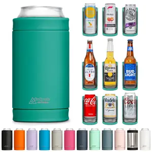 DUALIE 3 in 1 Insulated Can Cooler - Turquoise