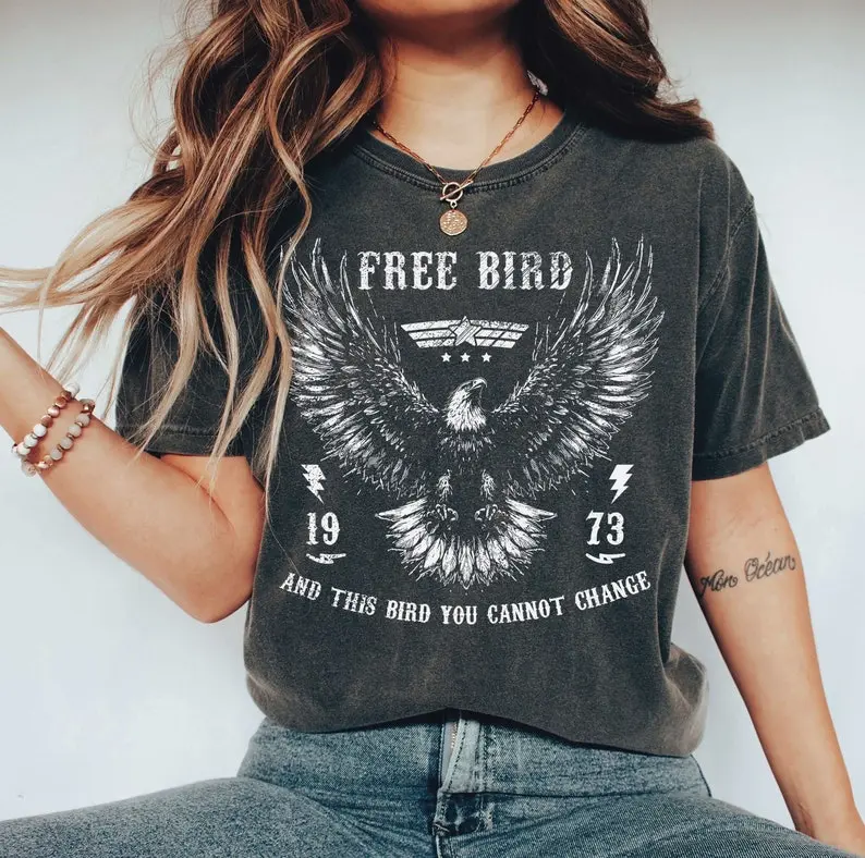 Free Bird tshirt, Free Bird tshirt, Independence Day Shirt, Eagle Shirt, Retro Music Shirt, free bird America , classic southern rock band