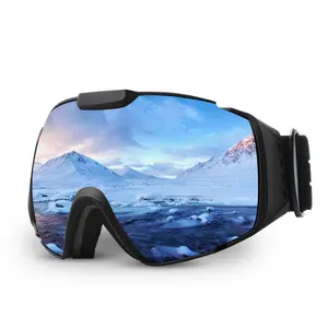 MAXJULI Ski Goggles Men Women,OTG Snow Goggles with Magnetic Interchangeable Anti-Fog HD Lens UV Protection M4